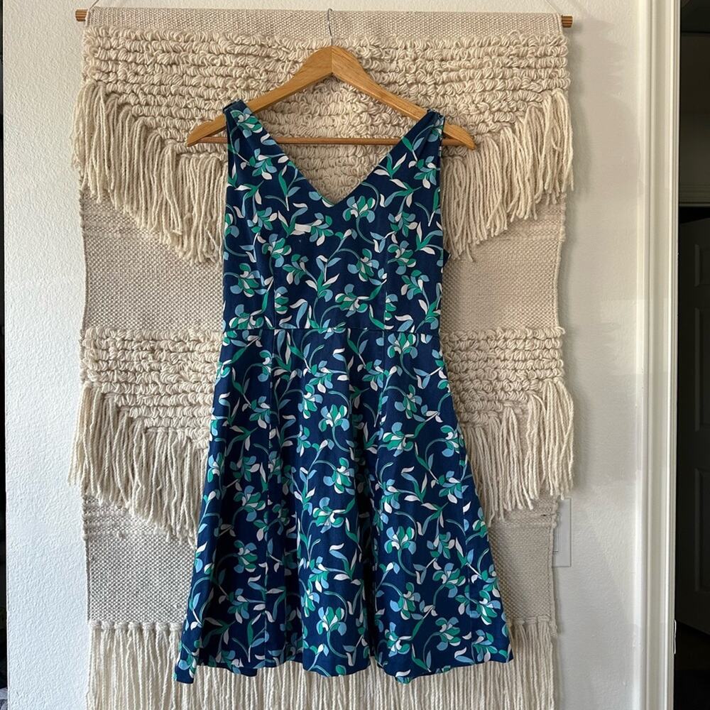 Draper James Floral Knot Shoulder Dress